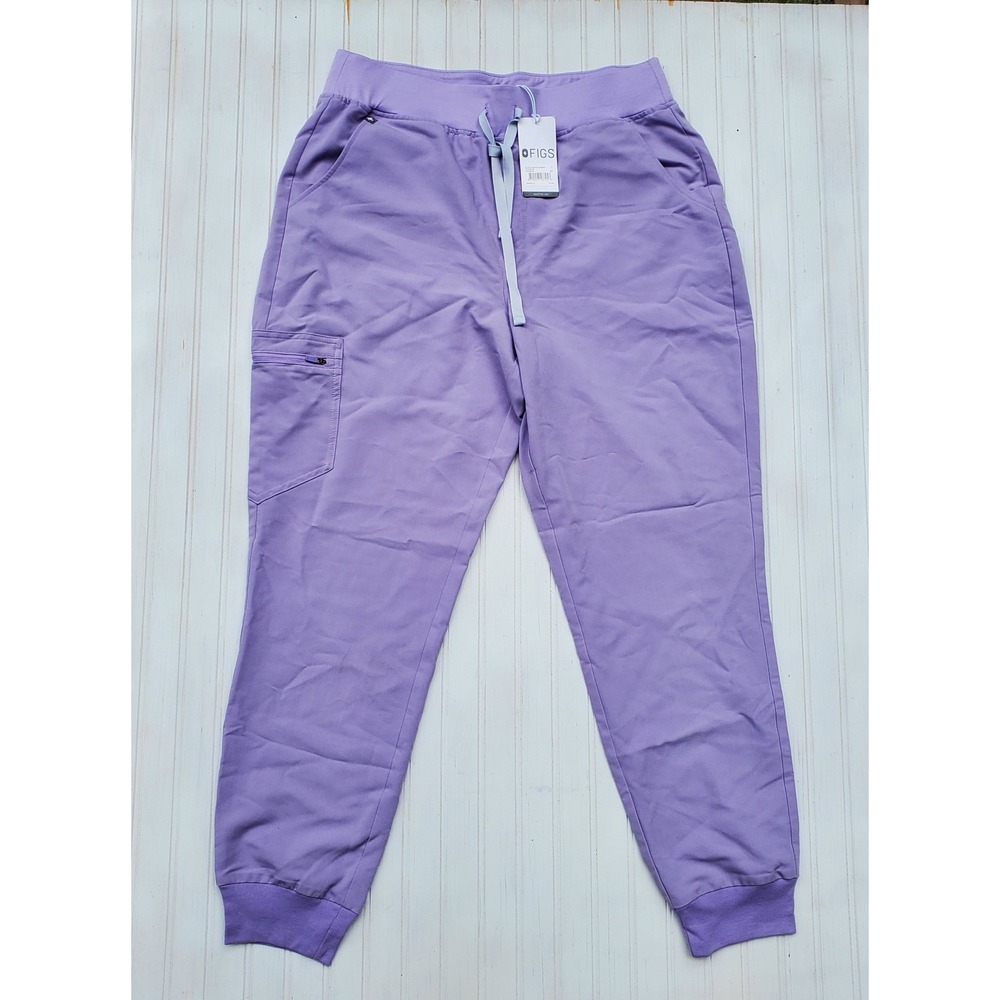 FIGS Zamora High Waisted Jogger Scrub Pants Purple Women Large W22SW2012 NWT